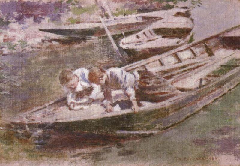 Theodore Robinson Two in a Boat France oil painting art
